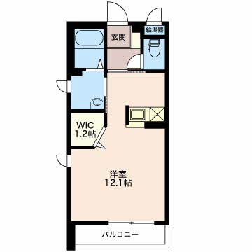 長岡市西宮内のマンションの間取り