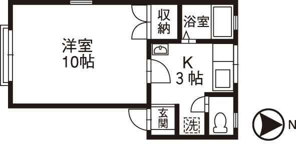 マーセルカルネ　A棟の間取り