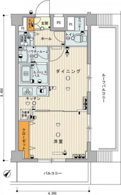 板橋区小茂根のマンションの間取り