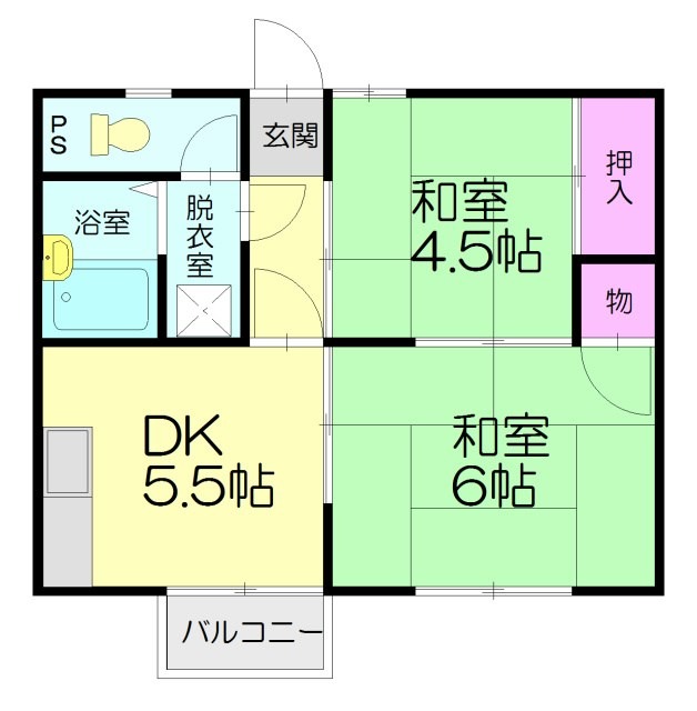 サンシャイン須恵Aの間取り