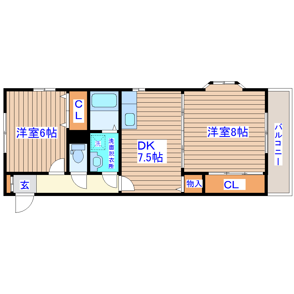 パークスSTの間取り