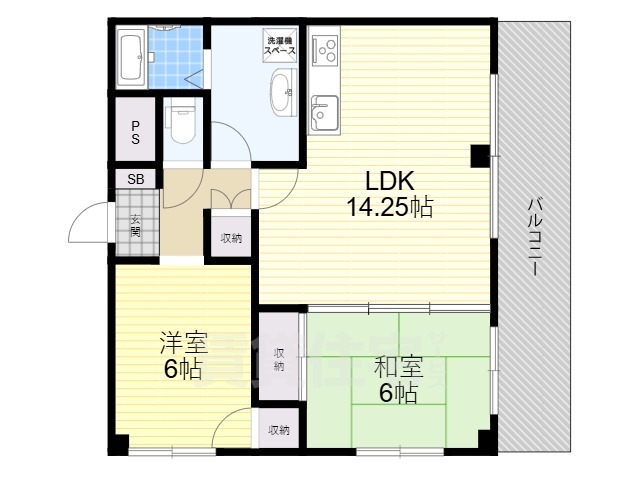 【大津市国分のマンションの間取り】