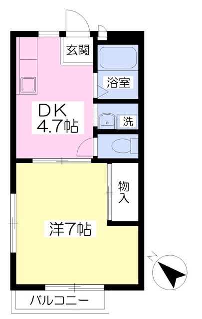 ハイツトノヤマＣの間取り