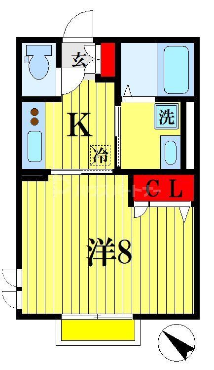 流山市南流山のアパートの間取り