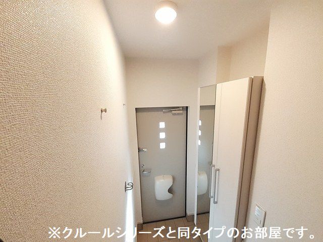 【石岡市石岡のアパートの玄関】