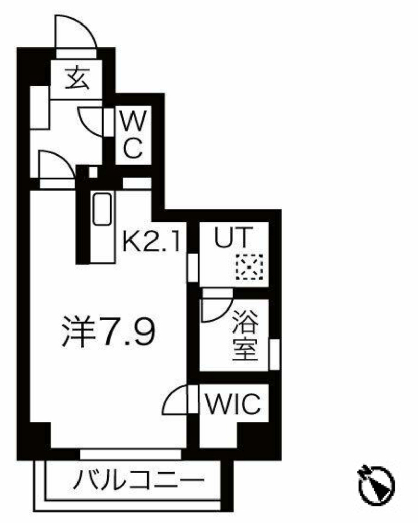 グリューネ白山の間取り