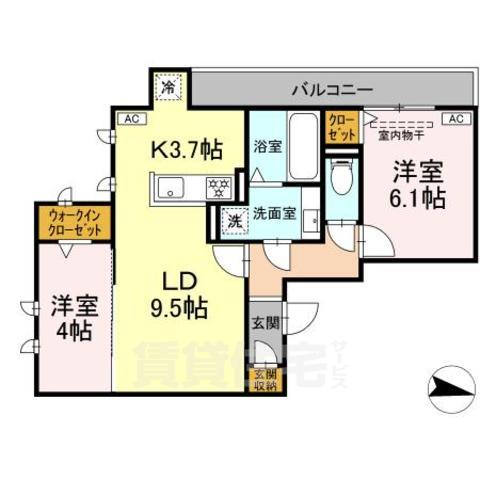 カーサソレアードの間取り