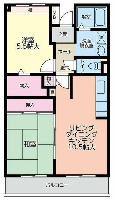 コーポレート相模原相生の間取り