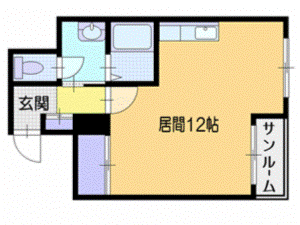 札幌市厚別区厚別中央三条のマンションの間取り