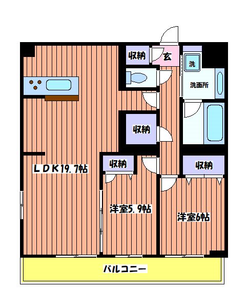 ラ・ポーズの間取り