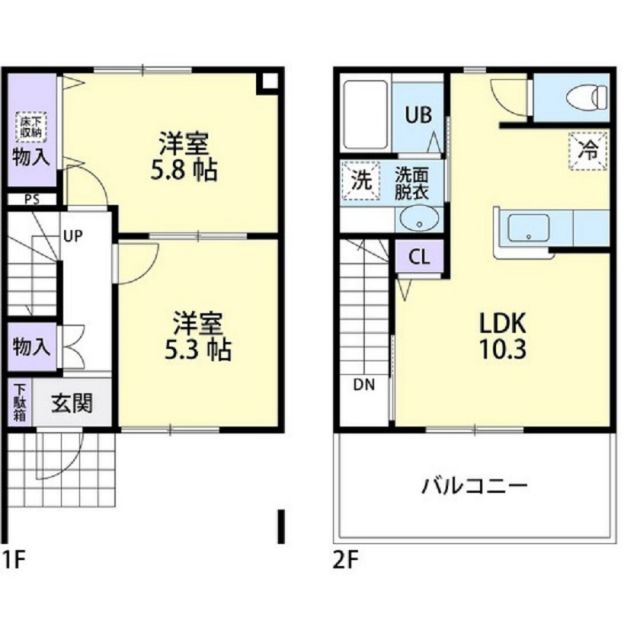 サンパティーク　IIの間取り