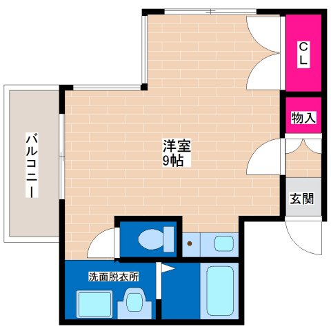 大阪市平野区長吉長原東のマンションの間取り