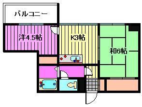 さいたま市浦和区北浦和のマンションの間取り