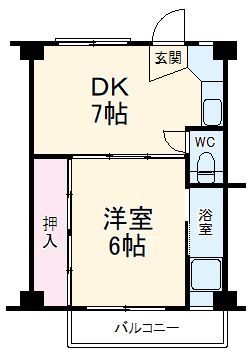 ビレッジハウス秋葉２号棟の間取り