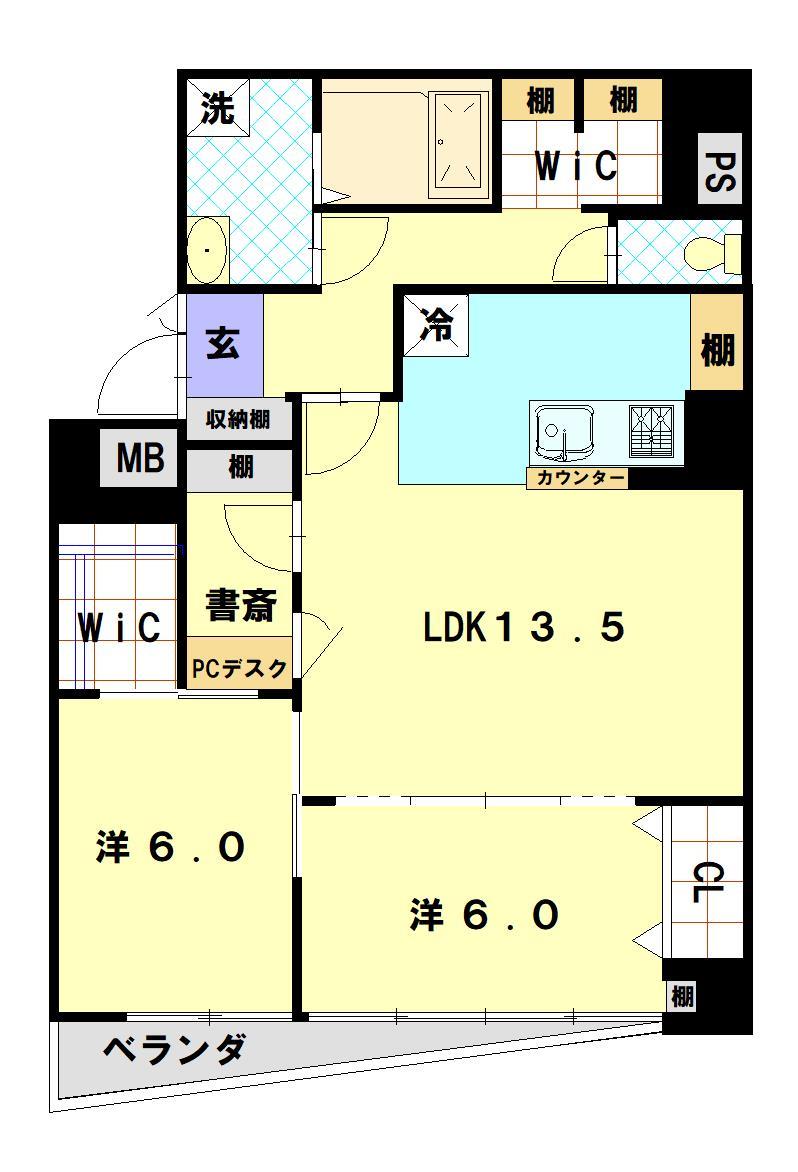 コーポエビスの間取り