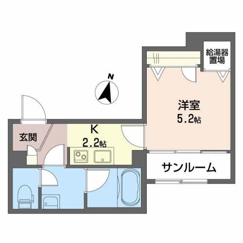 鯖江市住吉町のアパートの間取り