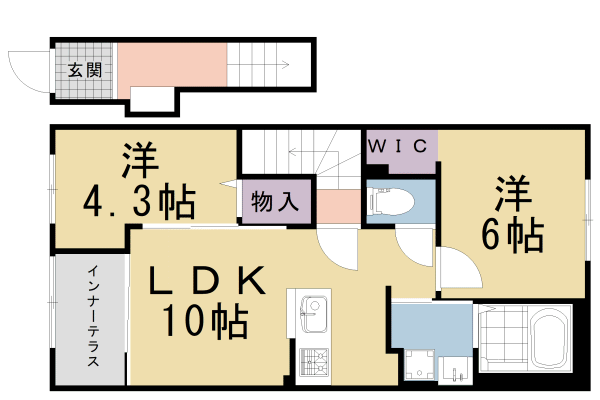 プルメリアの間取り