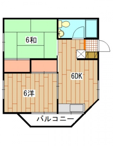 広島市中区千田町のマンションの間取り