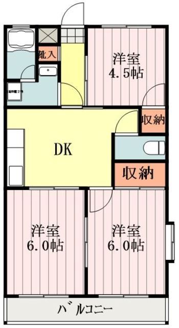 パストラル昭島の間取り