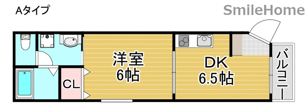 メゾンドOSAKAの間取り