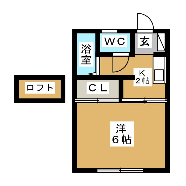 リバーサイドＵの間取り