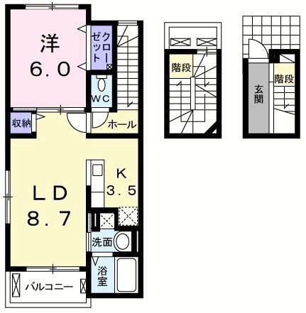 エテルノ　フェイバー　古津賀の間取り