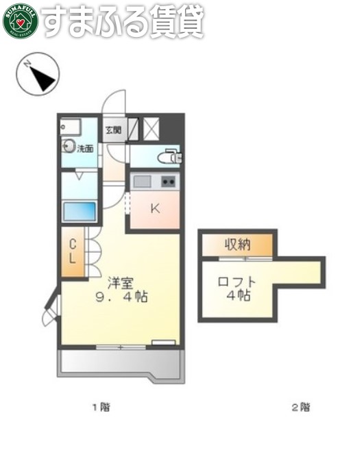 岡崎市富永町のアパートの間取り