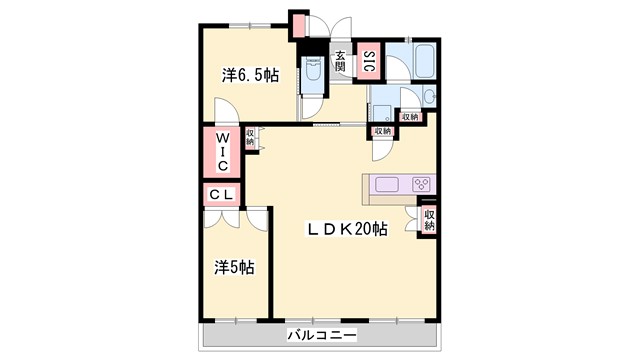 サンメゾン姫路綿町の間取り