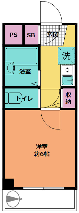 クリスタルマンションの間取り