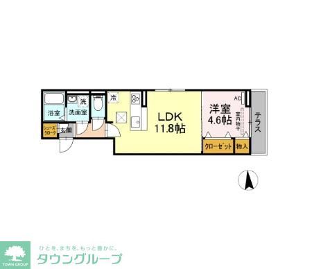 名古屋市中村区藤江町のアパートの間取り