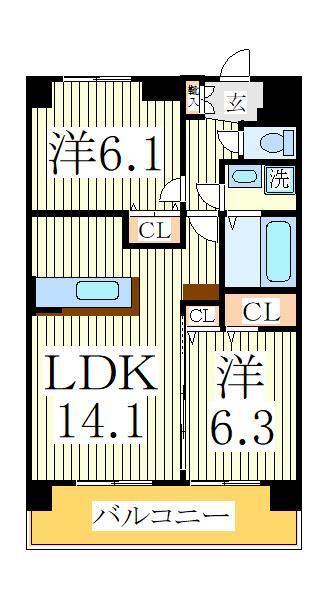 【アルコ・イーリスの間取り】