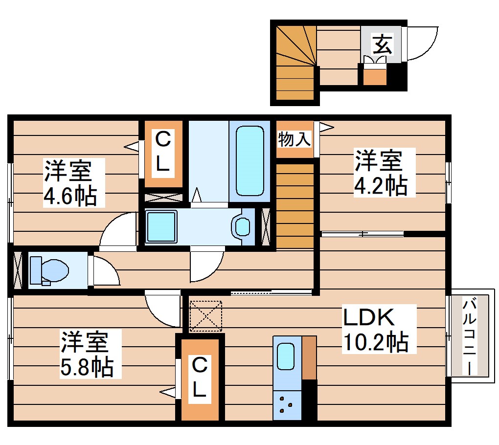 D-roomかすみ町の間取り