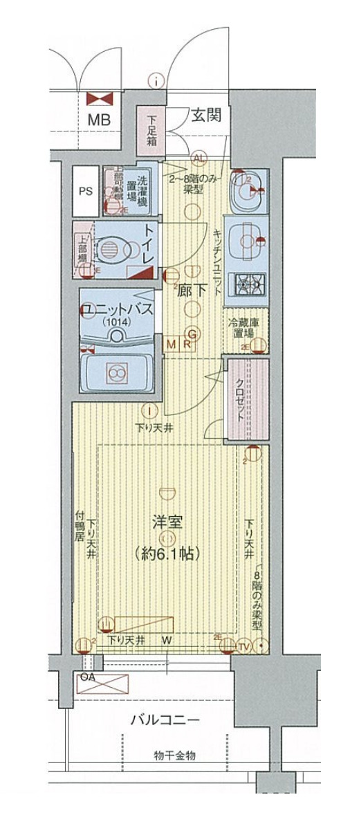 プレサンス天満橋アンジェの間取り