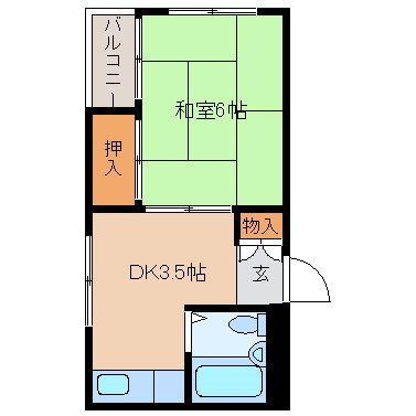 尼崎市尾浜町のマンションの間取り