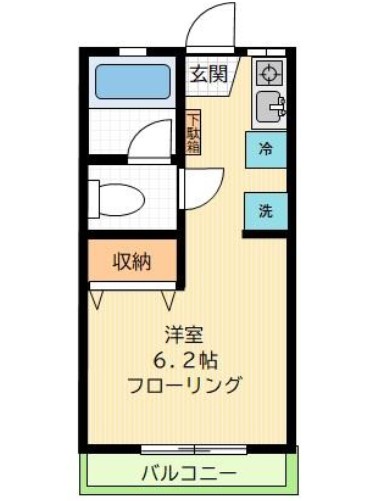 世田谷区代田のアパートの間取り