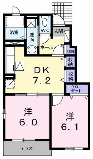 [家電付き] アルカンシエルの間取り