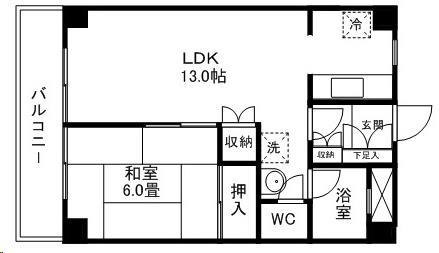 アーバンプラザ花京院の間取り