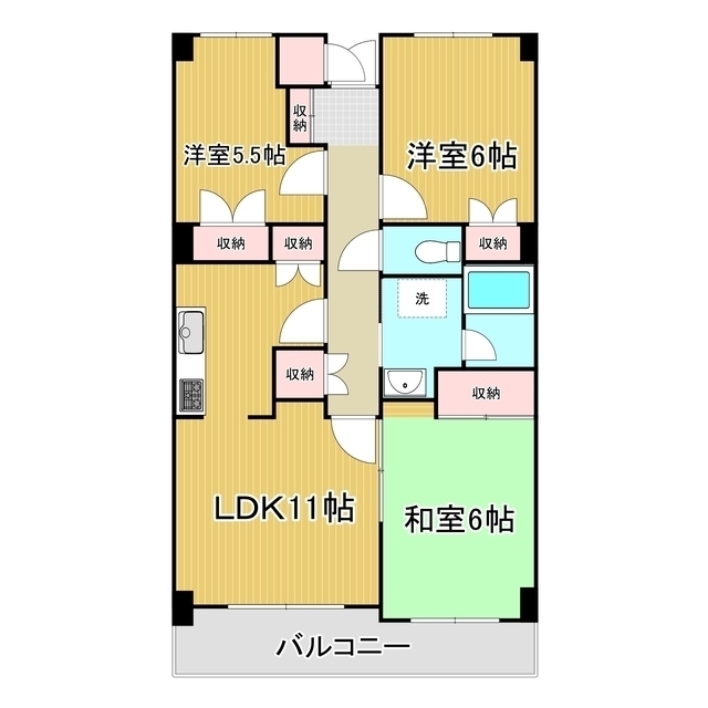 第１２藤島マンションの間取り