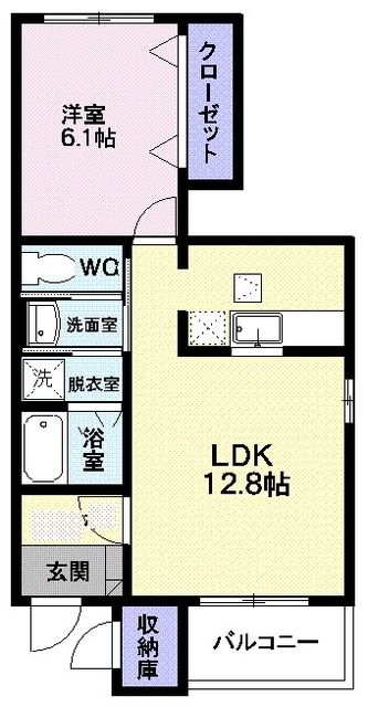 ミルト クリーマ Bの間取り