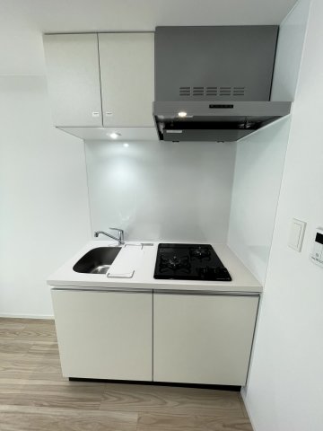 キッチン　コンパクトなキッチンで掃除もラクラク