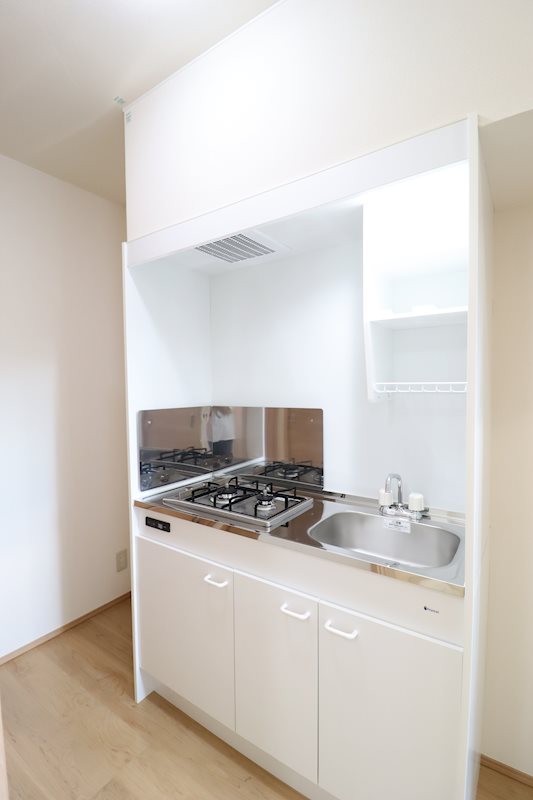 キッチン　二口コンロを採用し料理好きな方も安心