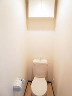 トイレ　収納付きで便利です