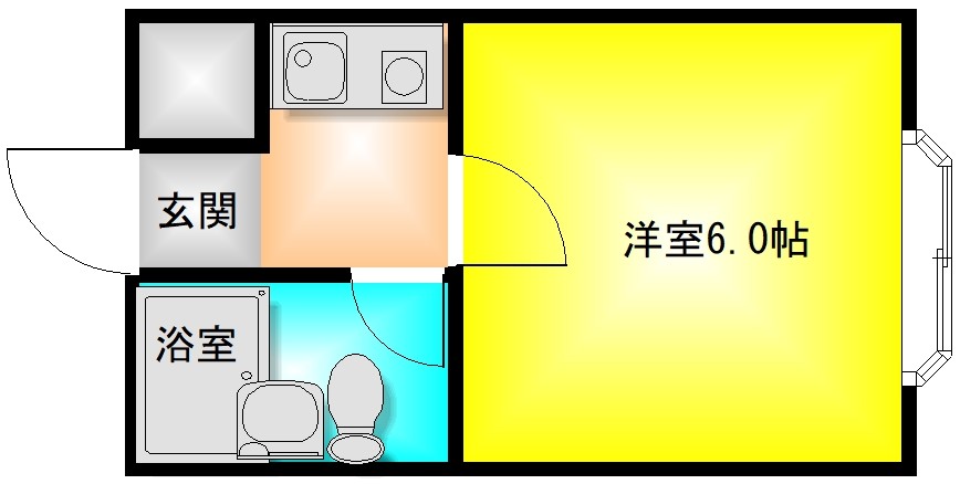ロイヤル柏原の間取り写真