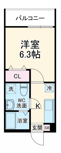 CRASTINE 中島 Sta.の間取り写真