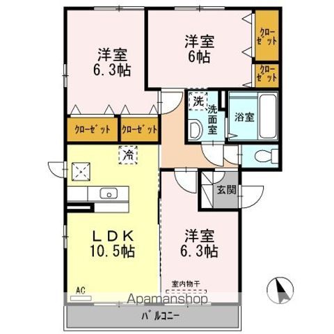 Villa Primavera I棟の間取り写真