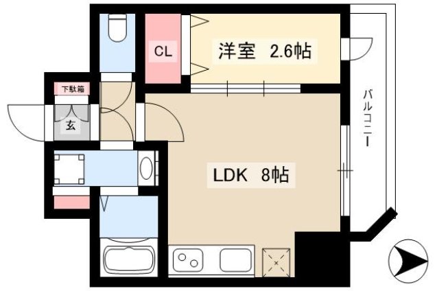 ディアレイシャス名古屋浄心IIの間取り写真