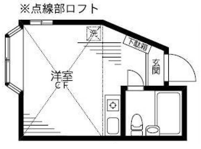 ＪＲ総武線 荻窪駅 徒歩10分 2階建 築41年の間取り写真