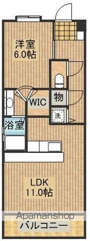 ＪＲ日豊本線 宮崎駅 徒歩6分 7階建 築20年の間取り写真