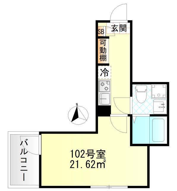 東急東横線 元住吉駅 徒歩7分 3階建 築1年の間取り写真