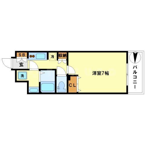 ララプレイス梅田東シエスタの間取り写真